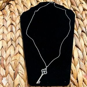 Kay Jewelers Black & White Diamond Key Necklace